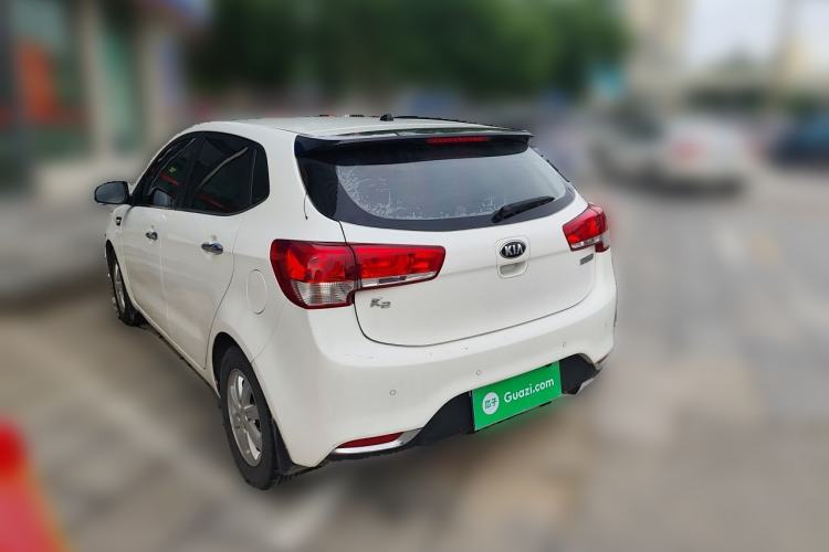 Used Kia K2 2015 Hatchback 1.4L MT GLS Cool Edition Rear Left 45 Deg