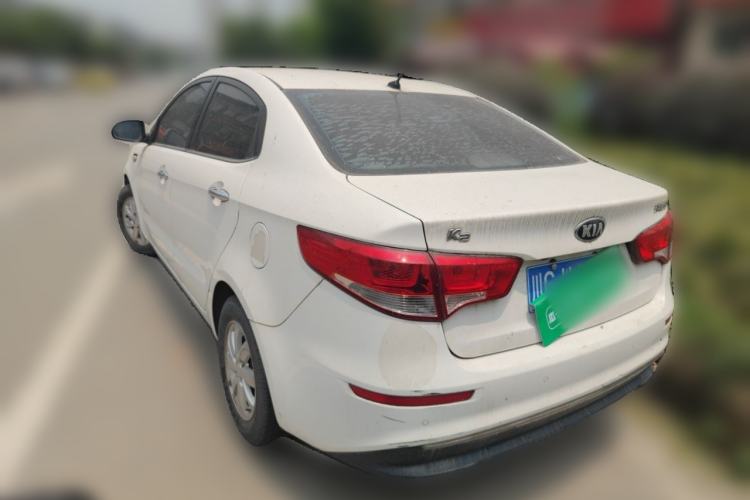 Used Kia K2 2015 Sedan 1.4L MT GLS Rear Left 45 Deg