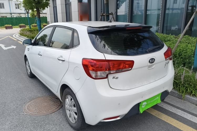 Used Kia K2 2015 Hatchback 1.4L AT GLS Cool Edition Rear Left 45 Deg
