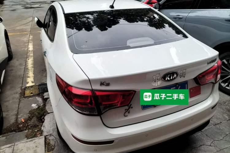 Used Kia K2 2015 Sedan 1.4L Automatic GLS Rear Left 45 Deg