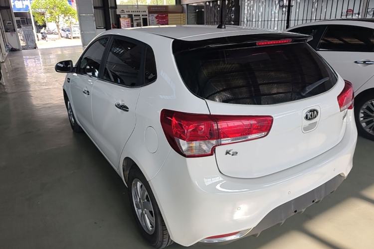 Used Kia K2 2015 Hatchback 1.4L AT GLS Cool Edition Rear Left 45 Deg