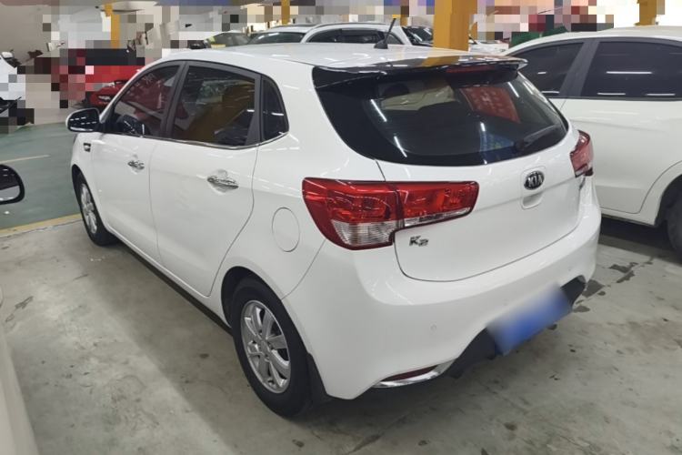 Used Kia K2 2015 Hatchback 1.4L AT GLS Cool Edition Rear Left 45 Deg