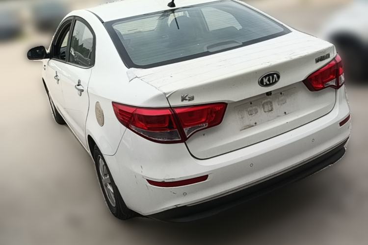Used Kia K2 2015 Sedan 1.4L Manual Transmission GL Rear Left 45 Deg