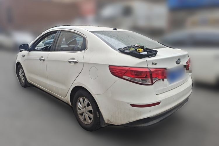 Used Kia K2 2015 Sedan 1.4L Manual Transmission GL Rear Left 45 Deg