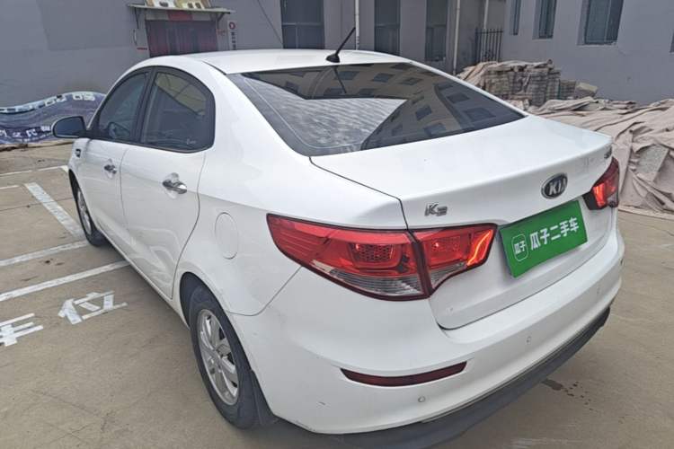 Used Kia K2 2015 Sedan 1.4L MT GLS Rear Left 45 Deg