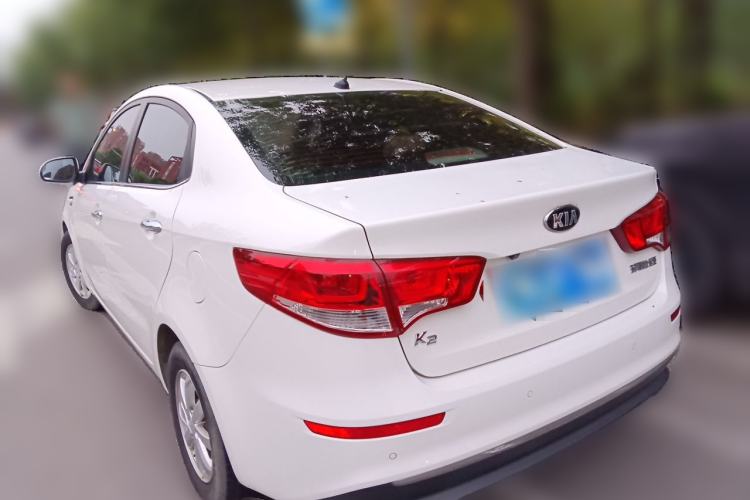Used Kia K2 2015 Sedan 1.4L Manual Transmission GL Rear Left 45 Deg