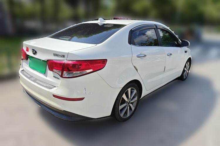 Used Kia K2 2015 Sedan 1.6L Automatic Transmission Premium Rear Right 45 Deg