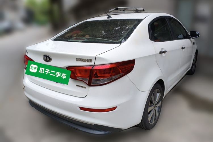 Used Kia K2 2015 Sedan 1.6L Automatic Transmission Premium Rear Right 45 Deg
