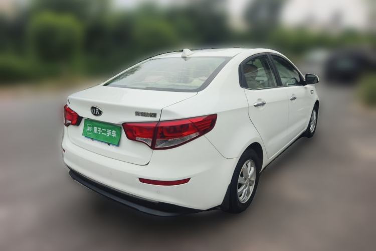 Used Kia K2 2015 Sedan 1.4L MT GLS Rear Right 45 Deg