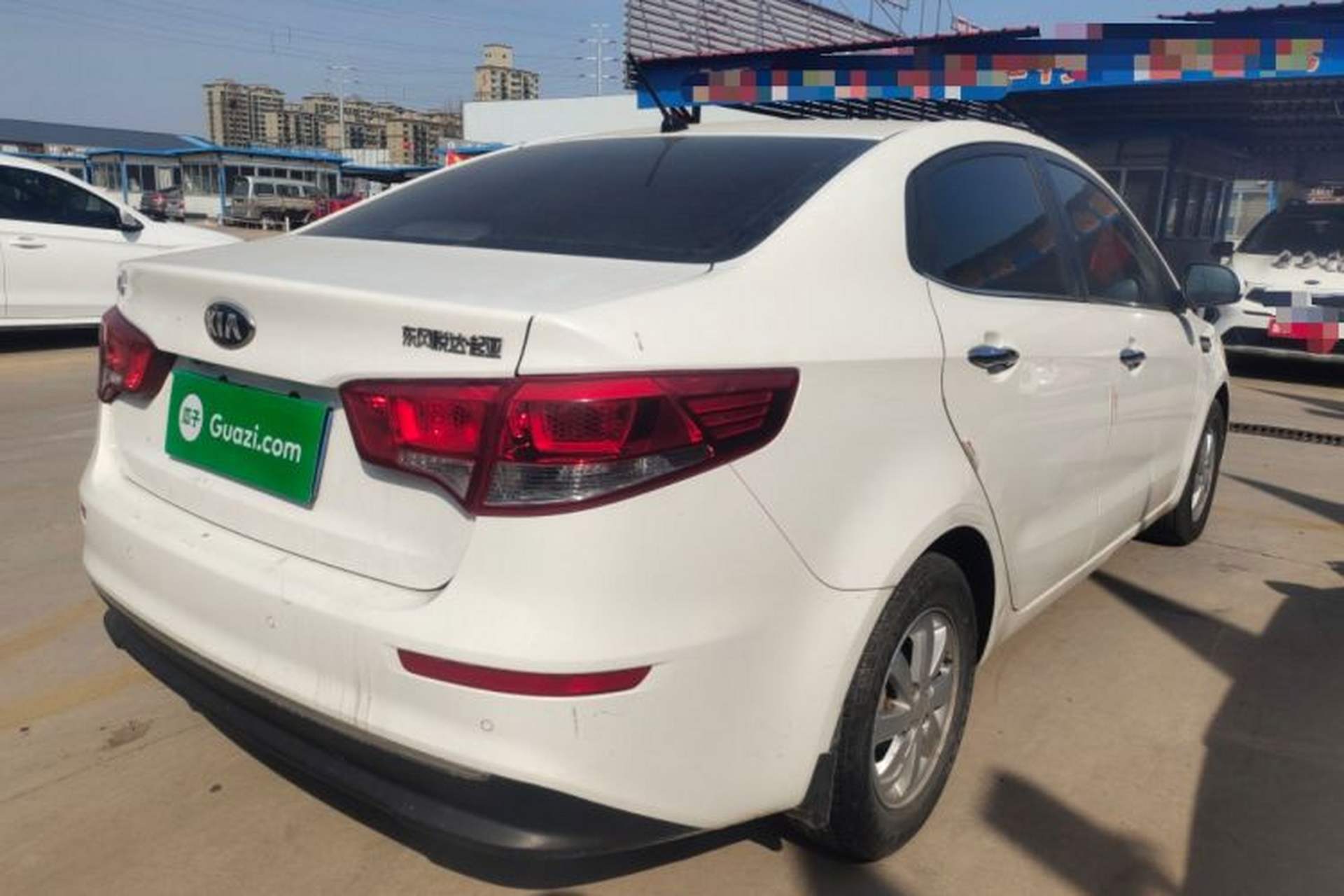 Used Kia K2 2015 Sedan 1.4L MT GLS Rear Right 45 Deg