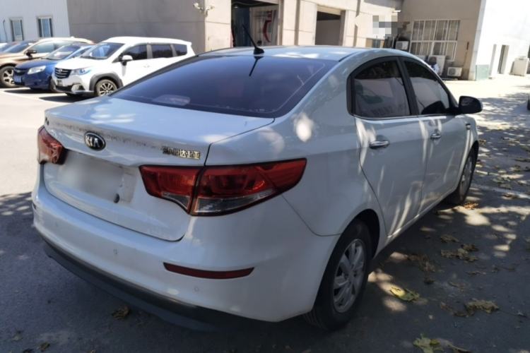 Used Kia K2 2015 Sedan 1.4L MT GLS Rear Right 45 Deg