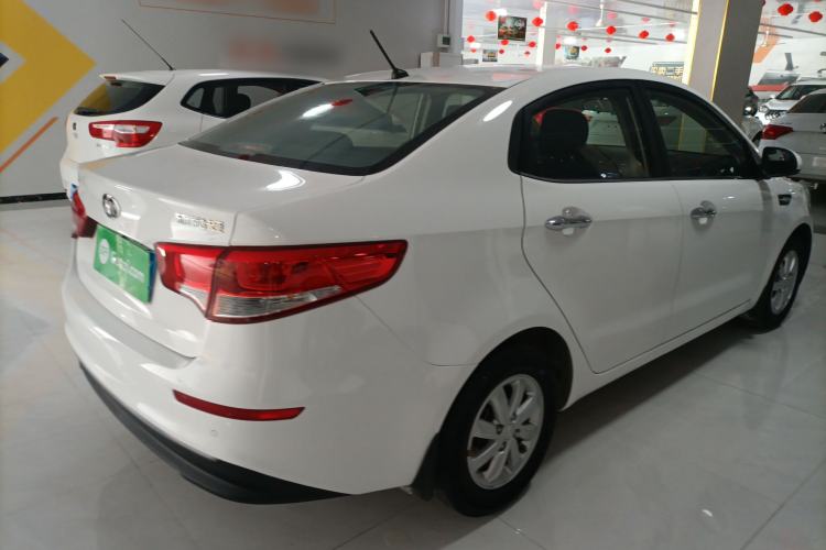 Used Kia K2 2015 Sedan 1.4L MT GLS Rear Right 45 Deg