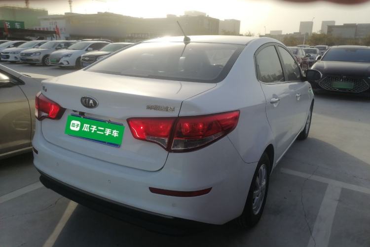 Used Kia K2 2015 Sedan 1.4L MT GLS Rear Right 45 Deg