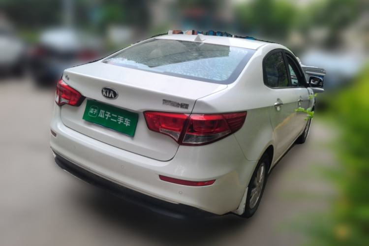Used Kia K2 2015 Sedan 1.4L MT GLS Rear Right 45 Deg