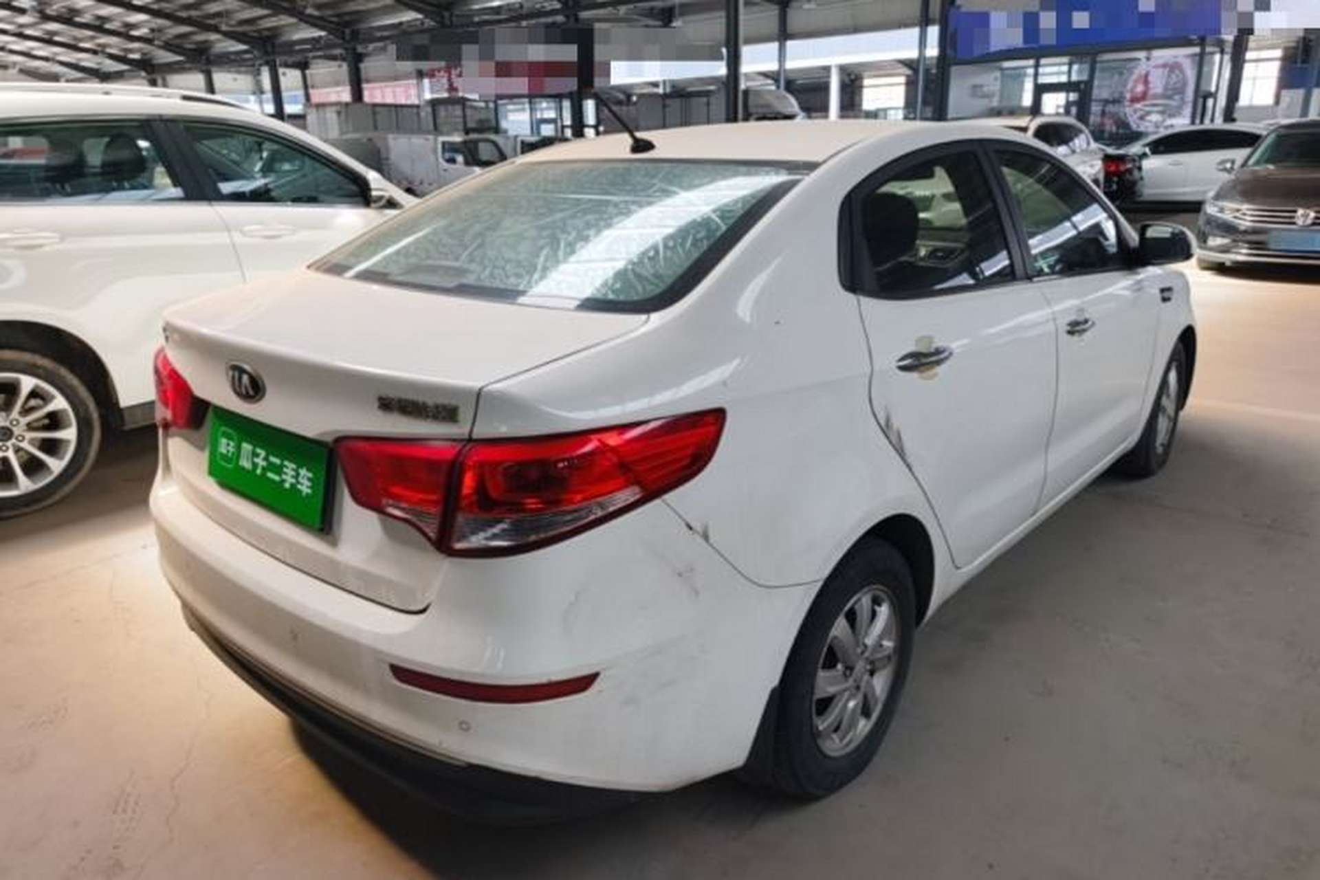 Used Kia K2 2015 Sedan 1.4L MT GLS Rear Right 45 Deg