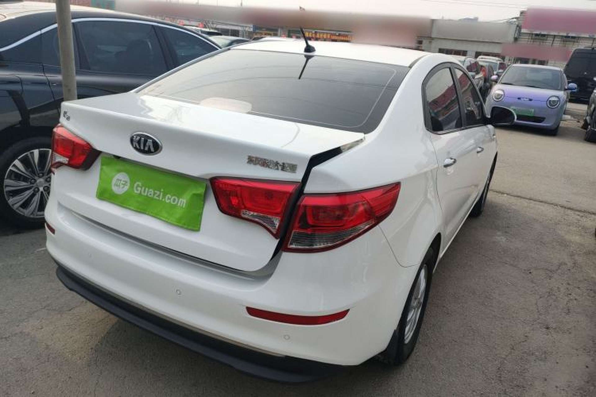 Used Kia K2 2015 Sedan 1.4L MT GLS Rear Right 45 Deg