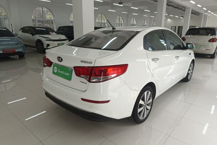 Used Kia K2 2015 Sedan 1.6L Automatic Transmission Premium Rear Right 45 Deg