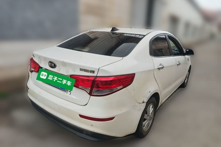 Used Kia K2 2015 Sedan 1.4L MT GLS Rear Right 45 Deg