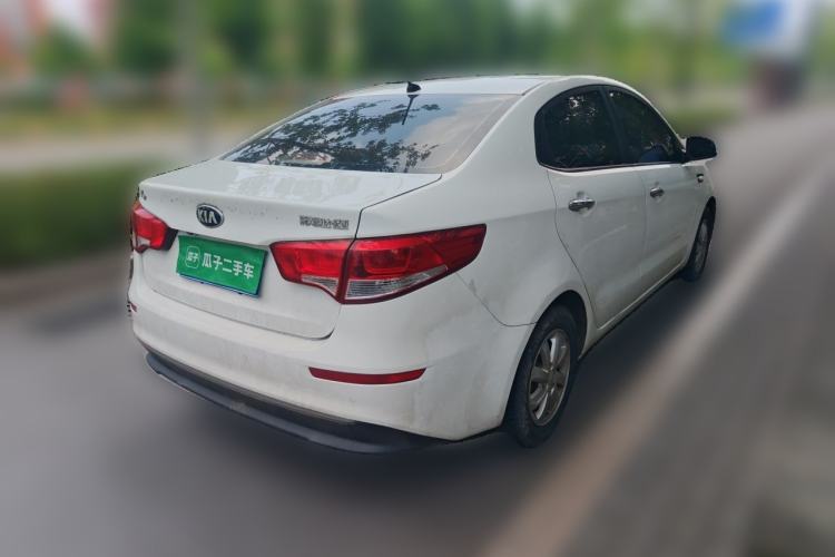 Used Kia K2 2015 Sedan 1.4L MT GLS Rear Right 45 Deg
