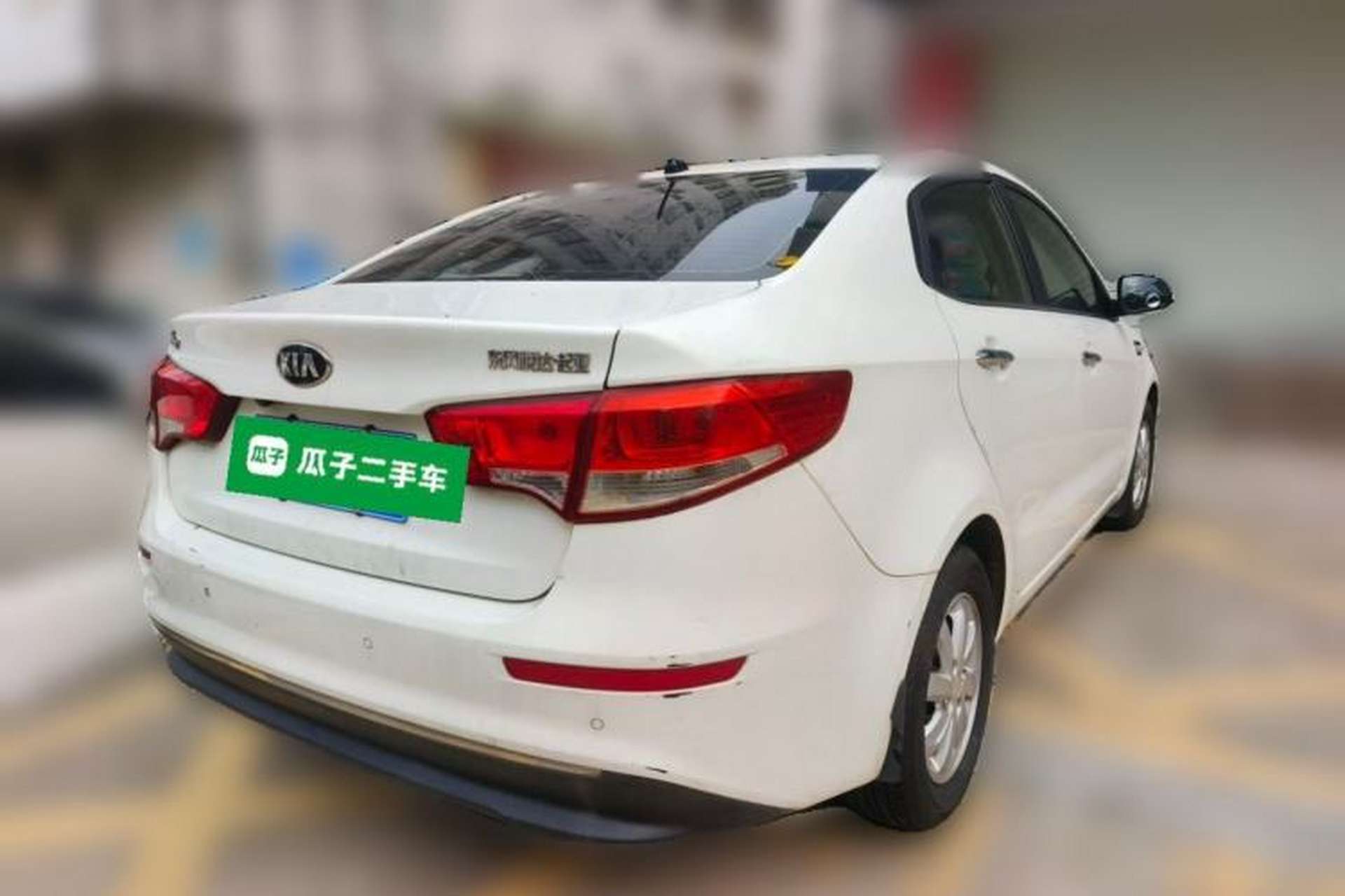 Used Kia K2 2015 Sedan 1.4L MT GLS Rear Right 45 Deg