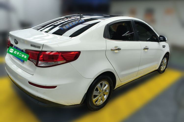 Used Kia K2 2015 Sedan 1.4L MT GLS Rear Right 45 Deg