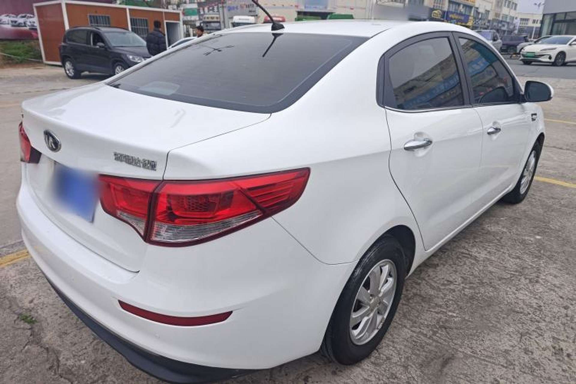Used Kia K2 2015 Sedan 1.4L Automatic GLS Rear Right 45 Deg