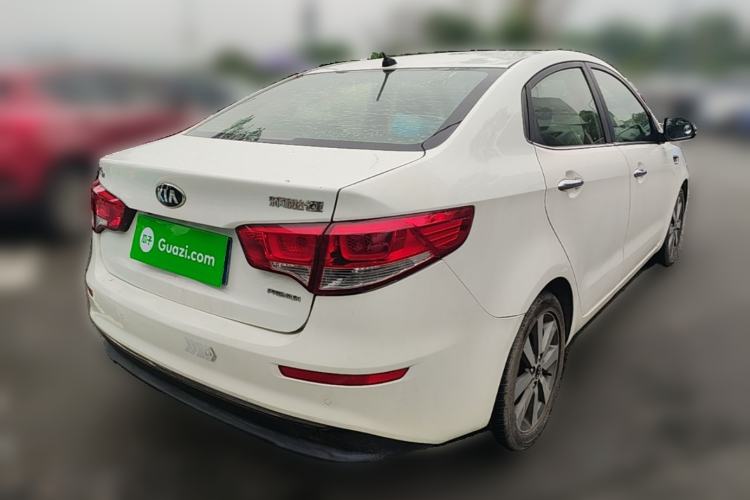 Used Kia K2 2015 Sedan 1.6L Automatic Transmission Premium Rear Right 45 Deg