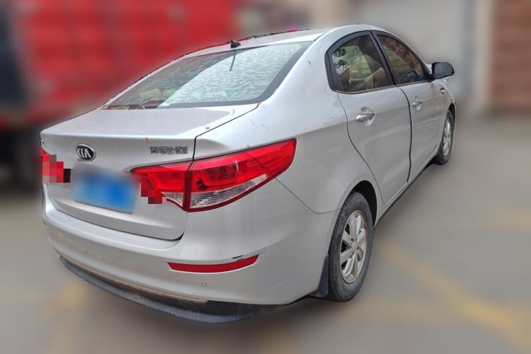 Used Kia K2 2015 Sedan 1.4L MT GLS Rear Right 45 Deg