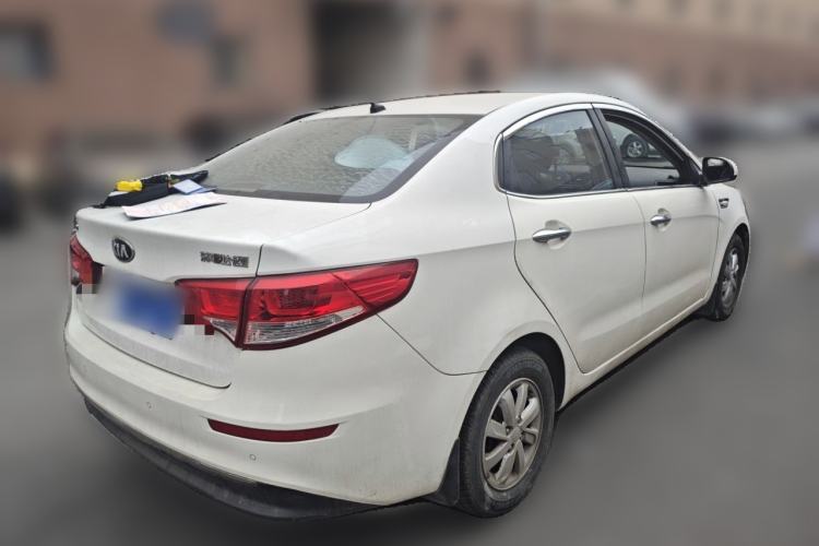 Used Kia K2 2015 Sedan 1.4L Manual Transmission GL Rear Right 45 Deg