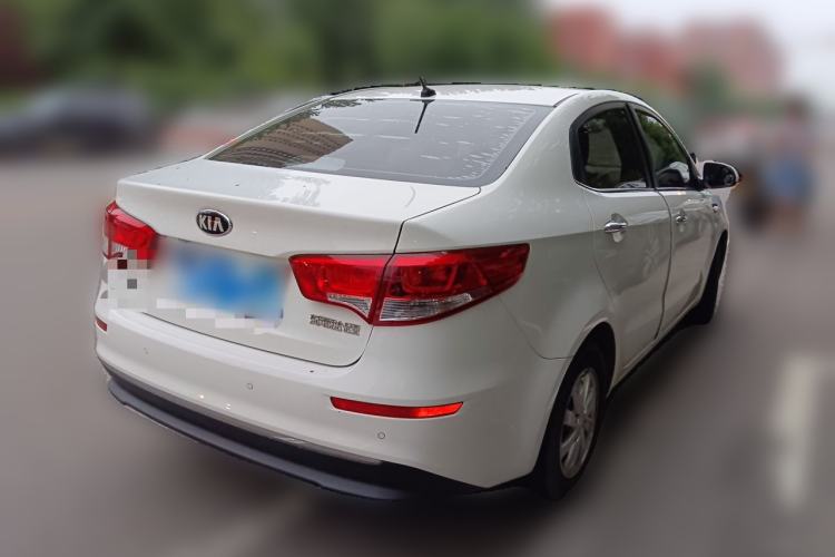 Used Kia K2 2015 Sedan 1.4L Manual Transmission GL Rear Right 45 Deg