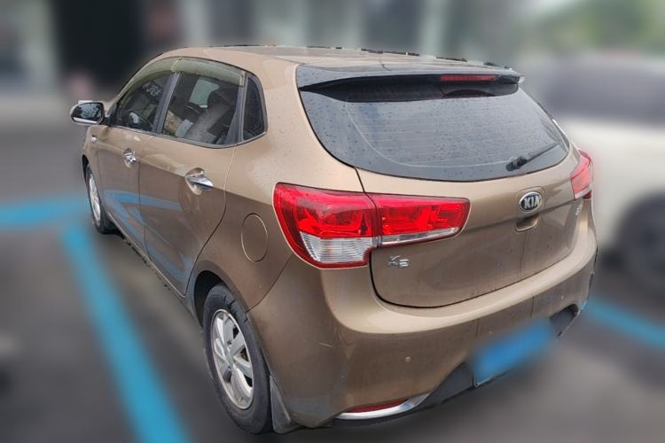 Used Kia K2 2015 Hatchback 1.4L AT GLS Cool Edition Rear Left 45 Deg