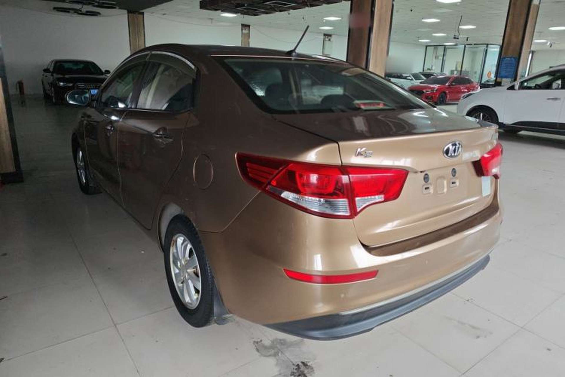 Used Kia K2 2015 Sedan 1.4L MT GLS Rear Left 45 Deg