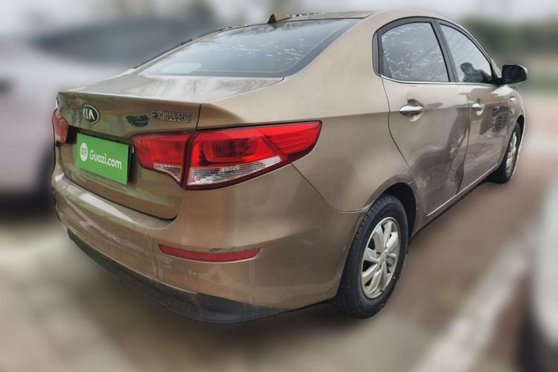 Used Kia K2 2015 Sedan 1.4L MT GLS Rear Right 45 Deg