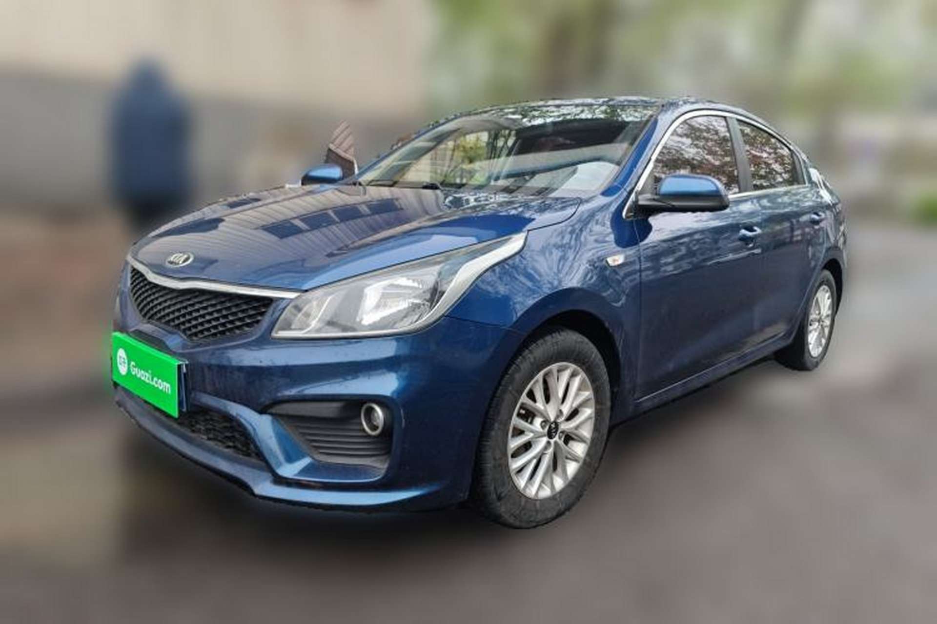 Used Kia K2 2017 Sedan 1.4L Manual Transmission GLS Front Left 45 Deg