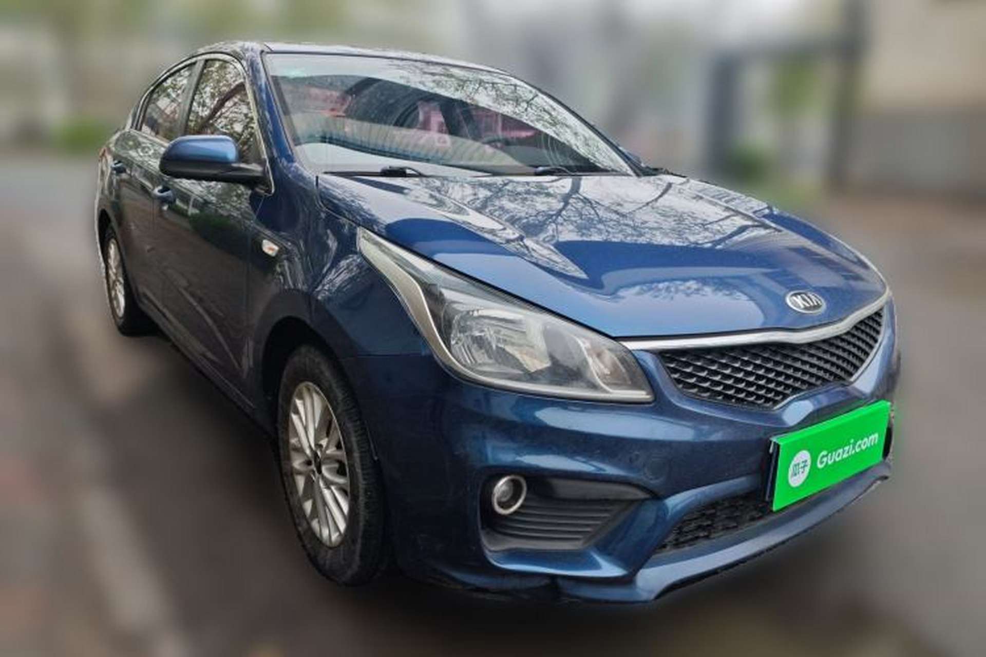 Used Kia K2 2017 Sedan 1.4L Manual Transmission GLS Front Right 45 Deg