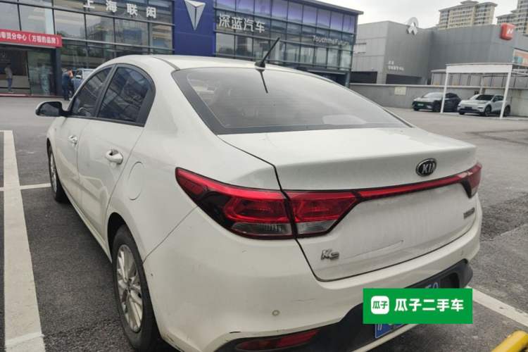 Used Kia K2 2017 Sedan 1.4L Manual Transmission GLS Rear Left 45 Deg