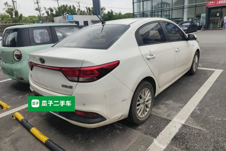 Used Kia K2 2017 Sedan 1.4L Manual Transmission GLS Rear Right 45 Deg