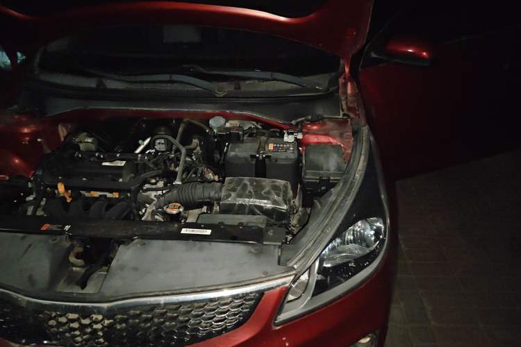Used Kia K2 2017 Sedan 1.4L Manual Transmission GLS Engine Bay Left