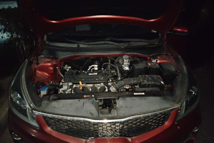 Used Kia K2 2017 Sedan 1.4L Manual Transmission GLS Engine Bay