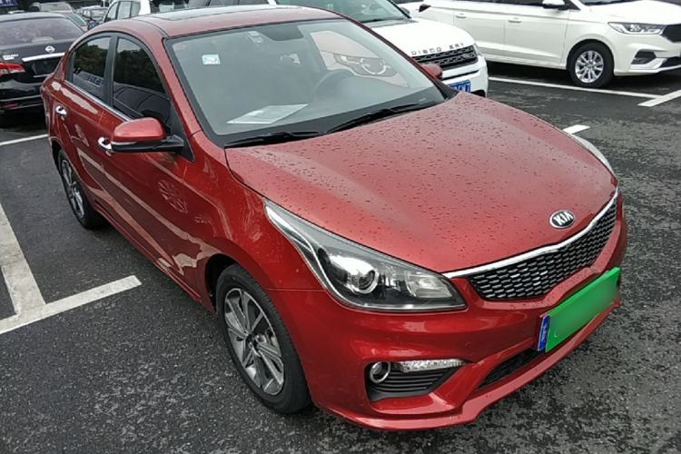 Used Kia K2 2017 Sedan 1.6L AT Premium Front Right 45 Deg