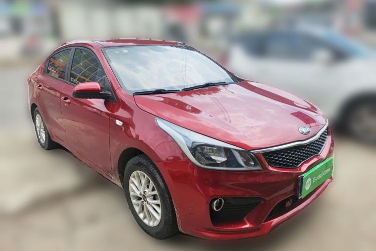 Used Kia K2 2017 Sedan 1.4L Manual Transmission GLS Front Right 45 Deg