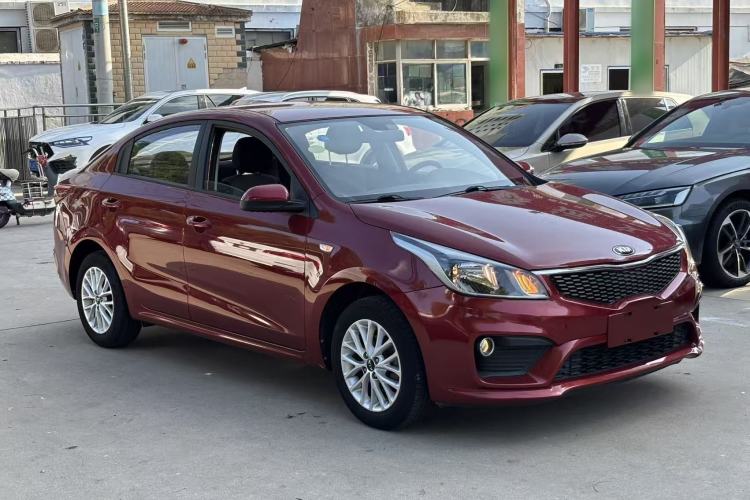 Used Kia K2 2017 Sedan 1.4L Automatic GLS Front Right 45 Deg