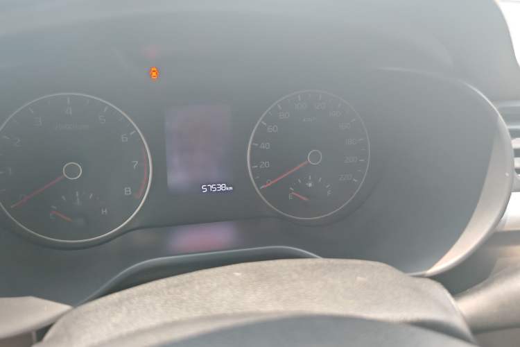 Used Kia K2 2017 Sedan 1.4L Automatic GLS Odometer Close Up