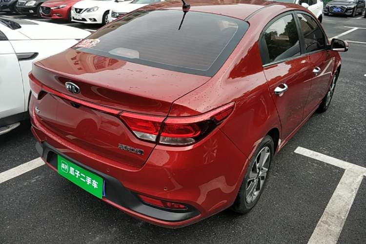 Used Kia K2 2017 Sedan 1.6L AT Premium Rear Right 45 Deg
