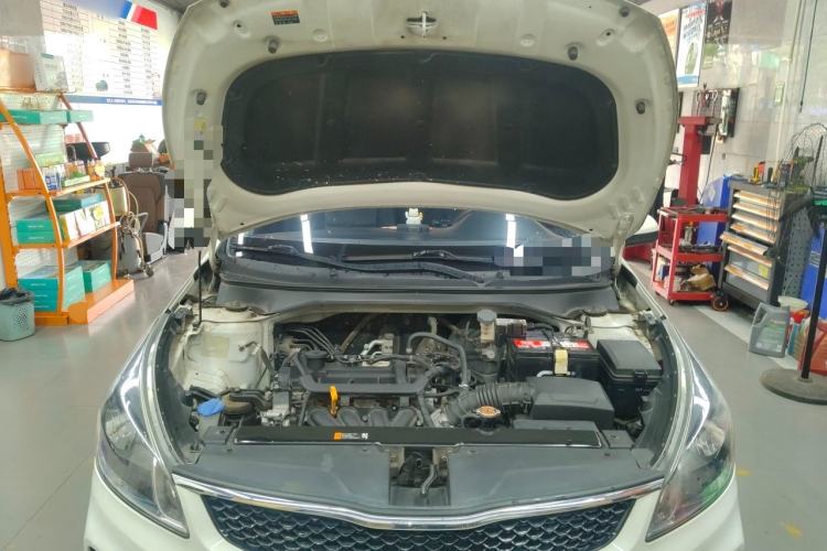 Used Kia K2 2017 Sedan 1.4L Manual Transmission 15th Anniversary Special Edition GLS Engine Bay