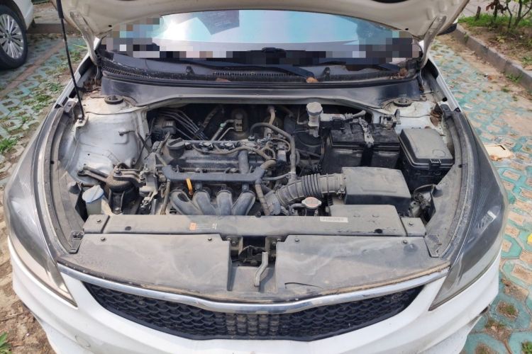 Used Kia K2 2017 Sedan 1.4L Manual Transmission GLS Engine Bay