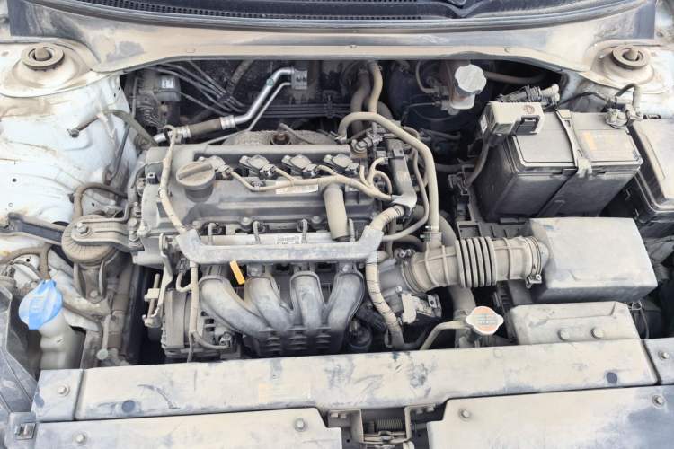 Used Kia K2 2017 Sedan 1.4L Manual Transmission GLS Engine Bay