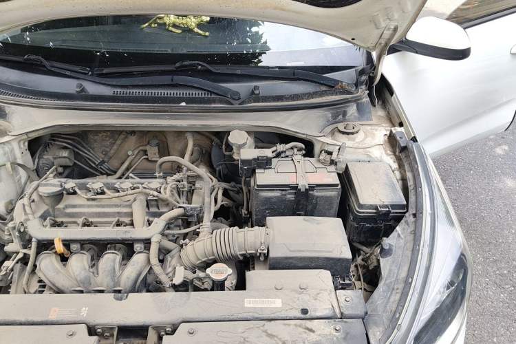 Used Kia K2 2017 Sedan 1.4L Manual Transmission GLS Engine Bay Left