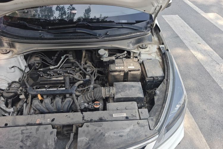 Used Kia K2 2017 Sedan 1.4L Manual Transmission GLS Engine Bay Left