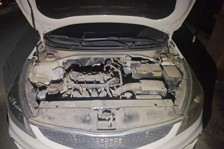 Used Kia K2 2017 Sedan 1.4L Manual Transmission GLS Engine Bay